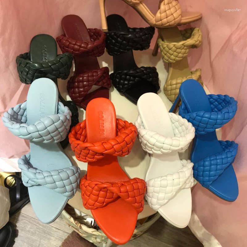 Sandals Women Handmade Weave Crossover Knitted High Heels Party Shoes Woman Runway Mules Zapatos De Mujer, Black
Sandals Women Handmade Weave Crossover Knitted High Heels Party Shoes Woman Runway Mules Zapatos De Mujer, Black