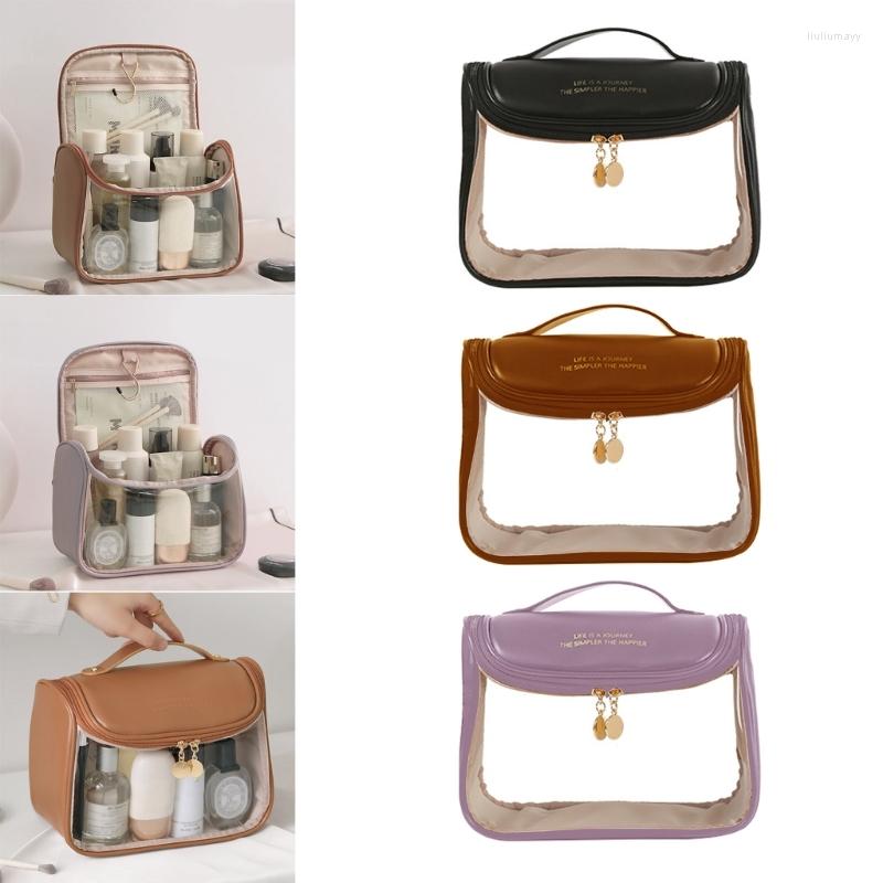 Cosmetic Bags Toiletry Bag For Women Portable Travel Makeup Large Capacity Multifunction Storage Organizer Leather, Brown
Cosmetic Bags Toiletry Bag For Women Portable Travel Makeup Large Capacity Multifunction Storage Organizer Leather, Brown