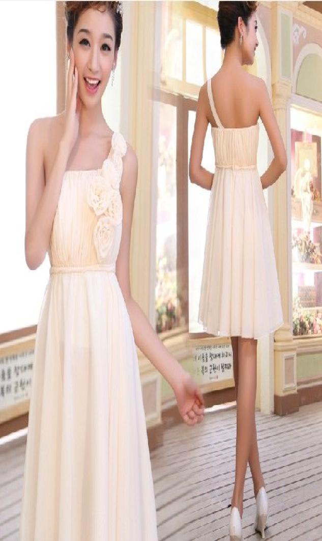 Style Classical One Shoulder Empire Aline Bridesmaid Gown short Evening Dress1508950
Style Classical One Shoulder Empire Aline Bridesmaid Gown short Evening Dress1508950