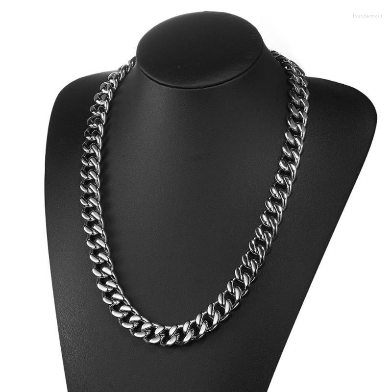 Chains Handmade Gift 316L Stainless Steel Silver Color Curb Cuban Link Chain Mens Unisexs Bracelet Wristband 15mm Wide 7-40" Optional
Chains Handmade Gift 316L Stainless Steel Silver Color Curb Cuban Link Chain Mens Unisexs Bracelet Wristband 15mm Wide 7-40" Optional