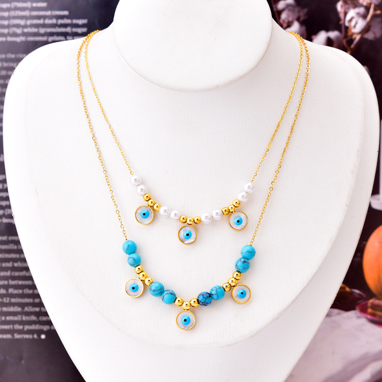 Popular Design Star Heart Butterfly Pendant Turquoise Necklace Jewelry