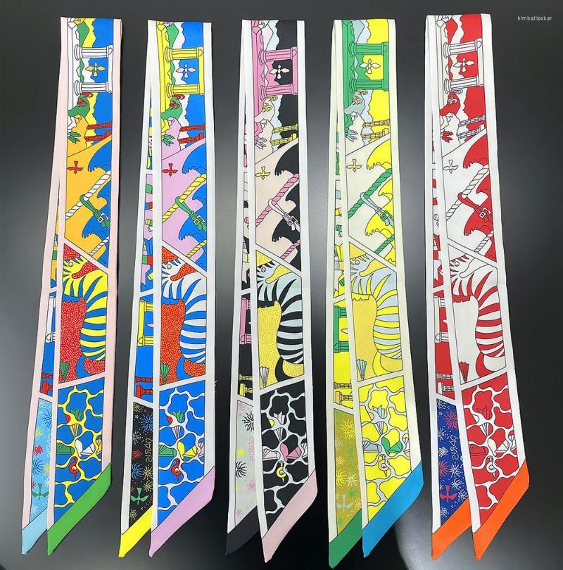 Scarves 2023 Design Painting Color Matching Silk Scarf Luxury Women Foulard Skinny Bag For Fashion Hair Headband
Scarves 2023 Design Painting Color Matching Silk Scarf Luxury Women Foulard Skinny Bag For Fashion Hair Headband