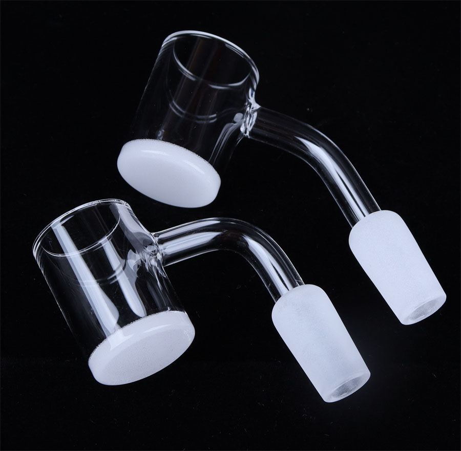 25mm Quartz Banger Nail with 4mm Opaque Bottom Female Male 10mm 14mm 18mm for Dab Rig Bong