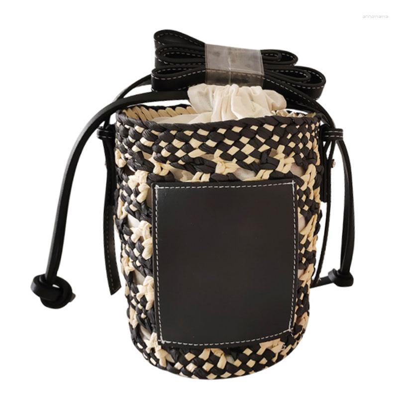 Evening Bags Plaid Bucket Straw Woven Bag For Women Fashion Versatile Shoulder Messenger Handbag, Black
Evening Bags Plaid Bucket Straw Woven Bag For Women Fashion Versatile Shoulder Messenger Handbag, Black