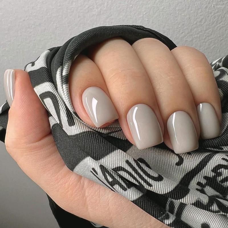 False Nails 24Pcs Simple Fake With Jelly Glue Short Square Solid Press On Multiple Colors Wearable Full Cover Nail Tips, 108
False Nails 24Pcs Simple Fake With Jelly Glue Short Square Solid Press On Multiple Colors Wearable Full Cover Nail Tips, 108