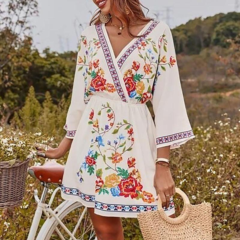 Casual Dresses Women' Mid-length Dress Spring Summer Loose Print Bohemian Chic Elegant Woman V-neck Vintage Style Vacation Robe, Black
Casual Dresses Women' Mid-length Dress Spring Summer Loose Print Bohemian Chic Elegant Woman V-neck Vintage Style Vacation Robe, Black