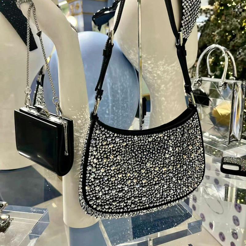 Evening Bags Ladies Shoulder Handbag Shiny Crystal Diamond Designer Long Strap Fashion Retro Party Leisure Leather Satin, Black
Evening Bags Ladies Shoulder Handbag Shiny Crystal Diamond Designer Long Strap Fashion Retro Party Leisure Leather Satin, Black