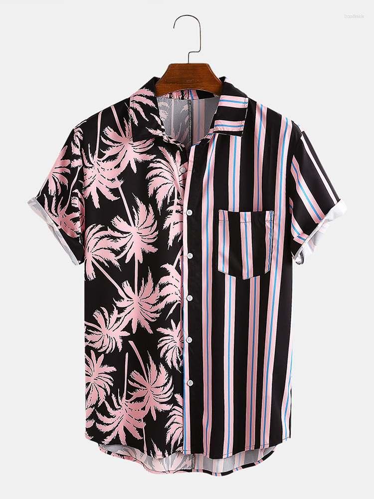 Men' Casual Shirts Men' CharmkpR Tops 2023 Fashion Men' Coconut Printing Blouse Male Stripe Stitching Holiday Style Curved Hem, Pink
Men' Casual Shirts Men' CharmkpR Tops 2023 Fashion Men' Coconut Printing Blouse Male Stripe Stitching Holiday Style Curved Hem, Pink