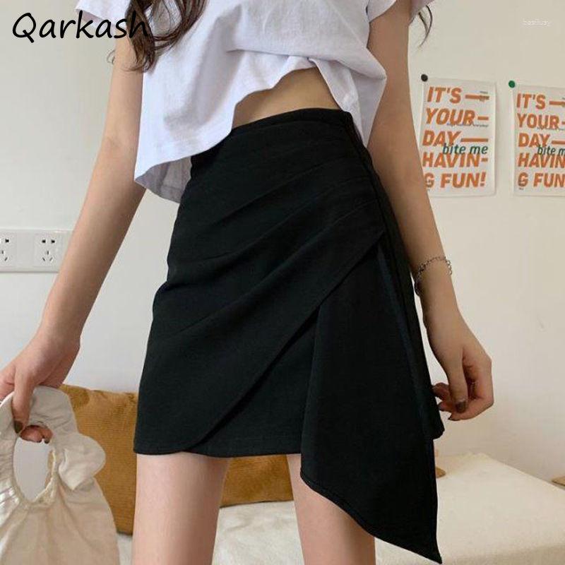 Skirts Women Solid Asymmetrical Casual Korean Style Ladies High Waist All-match Simple Above Knee Sexy Design Summer Daily, Green
Skirts Women Solid Asymmetrical Casual Korean Style Ladies High Waist All-match Simple Above Knee Sexy Design Summer Daily, Green