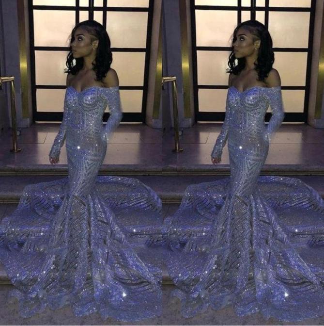 Black Girl Silver Sequins Offtheshoulder Mermaid Prom Dresses Long Sleeves Sweep Train Reflective Evening Gowns BC33066786099, Hunter green
Black Girl Silver Sequins Offtheshoulder Mermaid Prom Dresses Long Sleeves Sweep Train Reflective Evening Gowns BC33066786099, Hunter green