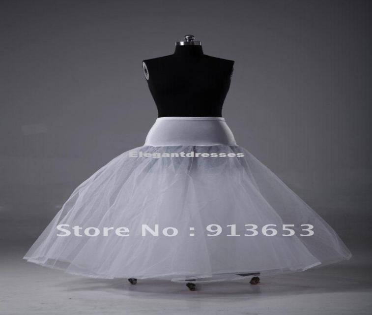 

Whole In Stock ALine White Wedding Petticoat Bridal Slip Underskirt Crinoline For Wedding Dresses2614070, Ivory
