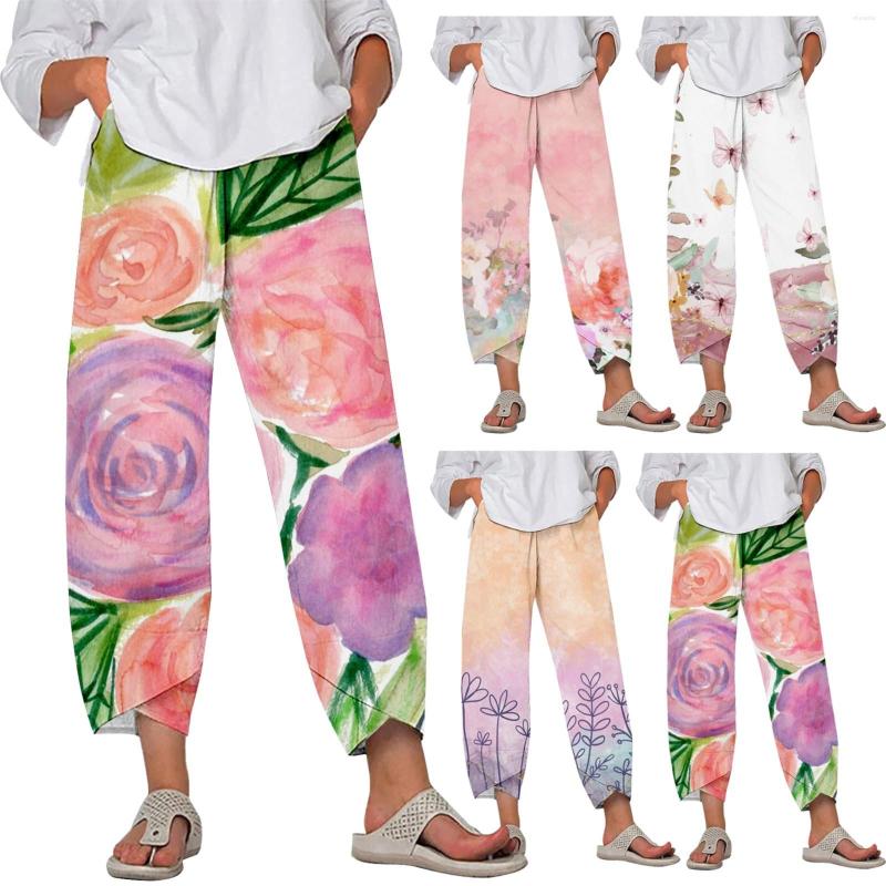 Women' Pants Capri For Women Lobby Summer Printed Cropped Cotton Linen Comfy Baggy Trousers With Pockets, Beige
Women' Pants Capri For Women Lobby Summer Printed Cropped Cotton Linen Comfy Baggy Trousers With Pockets, Beige