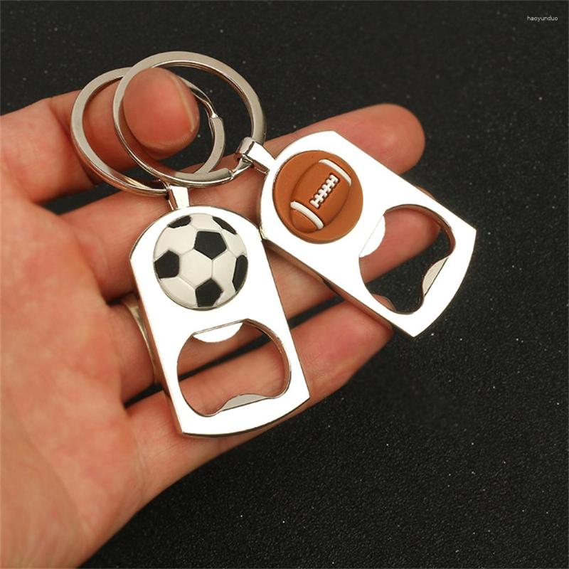Keychains Creative Football Bottle Opener Keychain Men Outdoor Bar Tool Sport Style Silicone Basketball Beer Keyring For Fans Gifts
Keychains Creative Football Bottle Opener Keychain Men Outdoor Bar Tool Sport Style Silicone Basketball Beer Keyring For Fans Gifts