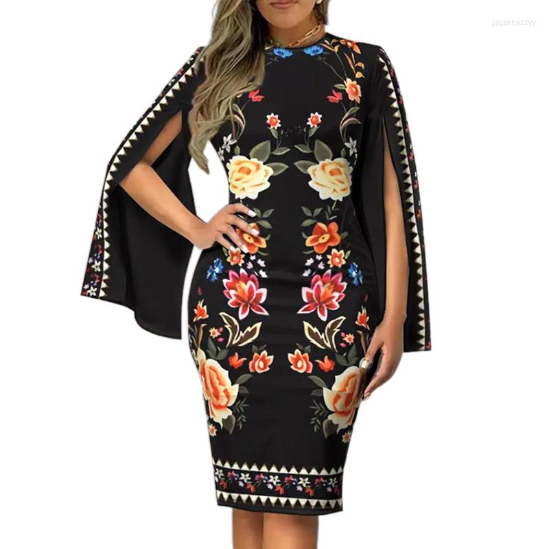 Casual Dresses Vintage Sexy Split Cloak Sleeves Slim Party For Women 2023 Autumn Fashion Elegant Printed Office Ladies Bodycon Dress, Dark blue
Casual Dresses Vintage Sexy Split Cloak Sleeves Slim Party For Women 2023 Autumn Fashion Elegant Printed Office Ladies Bodycon Dress, Dark blue
