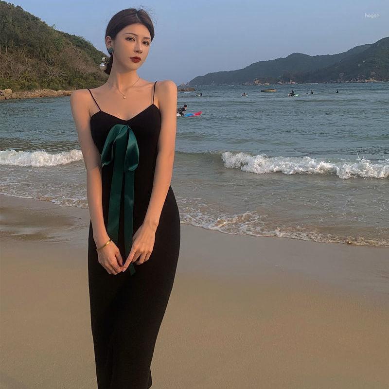Casual Dresses For Women High Waist Black Camisole Dress Spring/Summer A- Line Skirt Vestido De Mujer Femme Robe
Casual Dresses For Women High Waist Black Camisole Dress Spring/Summer A- Line Skirt Vestido De Mujer Femme Robe