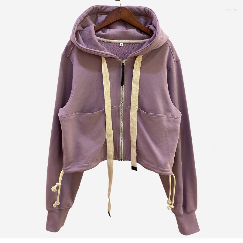 Women's Hoodies Minority Hooded 2023 Autumn Loose Drawstring Short Fried Street Coat Trend, Purple
Women's Hoodies Minority Hooded 2023 Autumn Loose Drawstring Short Fried Street Coat Trend, Purple