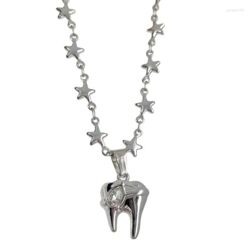 Pendant Necklaces F19D Star Chain Choker Statement Necklace Jewelry For Women Y2K Sweater
Pendant Necklaces F19D Star Chain Choker Statement Necklace Jewelry For Women Y2K Sweater