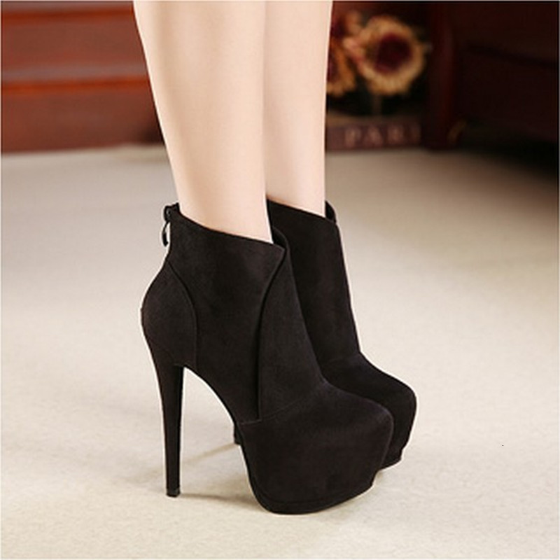 Boots Fashion Ankle For Women Club Shoes Autumn Winter Thick Platform Flock 14cm Thin Heels Sexy Female Short Party 230628, Black
Boots Fashion Ankle For Women Club Shoes Autumn Winter Thick Platform Flock 14cm Thin Heels Sexy Female Short Party 230628, Black