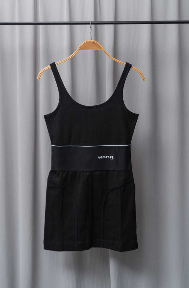 Casual Dresses AW High Quality Wang Letter Slim Suspender Women Waist Thin Elastic Tank Dress The same model for Internet celebrities125, Gray
Casual Dresses AW High Quality Wang Letter Slim Suspender Women Waist Thin Elastic Tank Dress The same model for Internet celebrities125, Gray