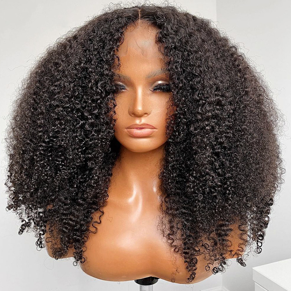 Lace s 13x6 HD Kinky Curly Frontal Human Hair Glueless 13x4 Transparent 4c Edges Front For Women 30 34 Inch 230629
