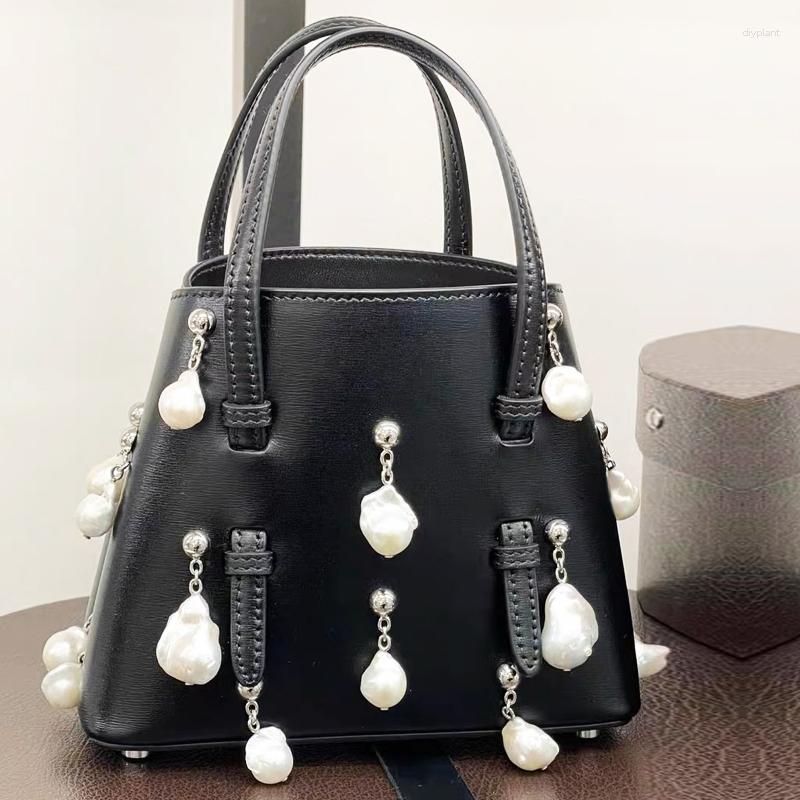 Evening Bags Lady Purses And Handbag For Women Luxury Designer 2023 In PU Embellished Pendant Pearls Top Handle Small Shoulder Bucket Bag, Black
Evening Bags Lady Purses And Handbag For Women Luxury Designer 2023 In PU Embellished Pendant Pearls Top Handle Small Shoulder Bucket Bag, Black