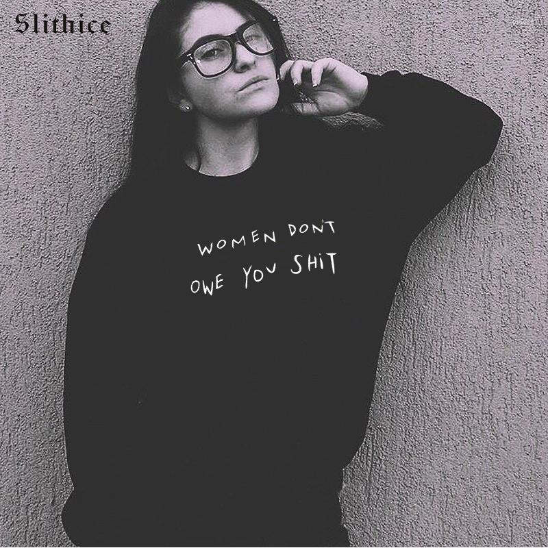 Women' Hoodies Women Don't Owe You Shirt Sweatshirt Woman Cotton Harajuku Casual Female Clothing, Black
Women' Hoodies Women Don't Owe You Shirt Sweatshirt Woman Cotton Harajuku Casual Female Clothing, Black