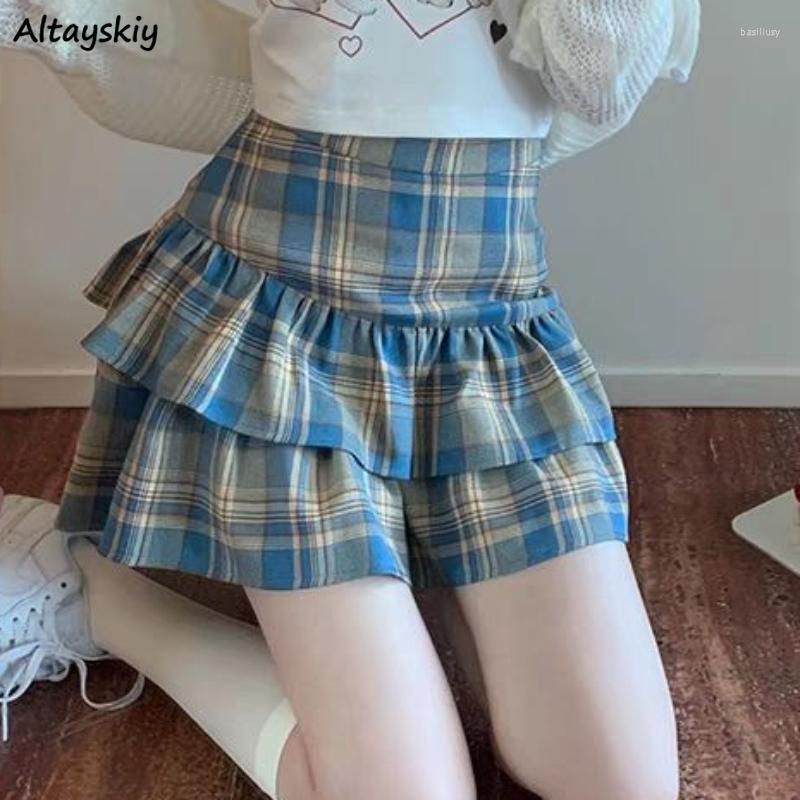 Skirts Plaid Women Ruffles Lovely A-line Fashion High Waist Preppy Style Mini Casual Summer Chic Sweet Streetwear Tender Ins
Skirts Plaid Women Ruffles Lovely A-line Fashion High Waist Preppy Style Mini Casual Summer Chic Sweet Streetwear Tender Ins