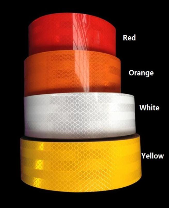 

5cm20m High Visibility Truck Car Motorcycle Van Traffic Signal Reflective Sticker Tape Adhesive Reflect White Red Warning Tapes7432614