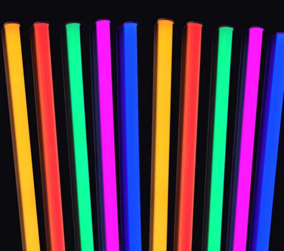 10pcs/lot T5 LED Tubes Integrated Led Color Tube Wall Lamp 1FT 2FT 3FT 4FT Bulb Light Led Red Green Blue Pink Purple Tube For Fresh Food AC100-265V