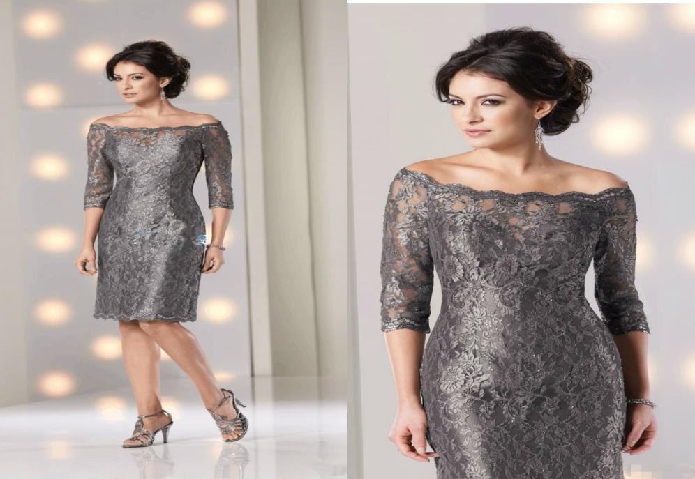 Elegant Lace Mother Of The Bride Dresses Off Shoulder Formal Evening Gowns Silver Grey Half Long Sleeves Wedding Guest Dress5494274
Elegant Lace Mother Of The Bride Dresses Off Shoulder Formal Evening Gowns Silver Grey Half Long Sleeves Wedding Guest Dress5494274