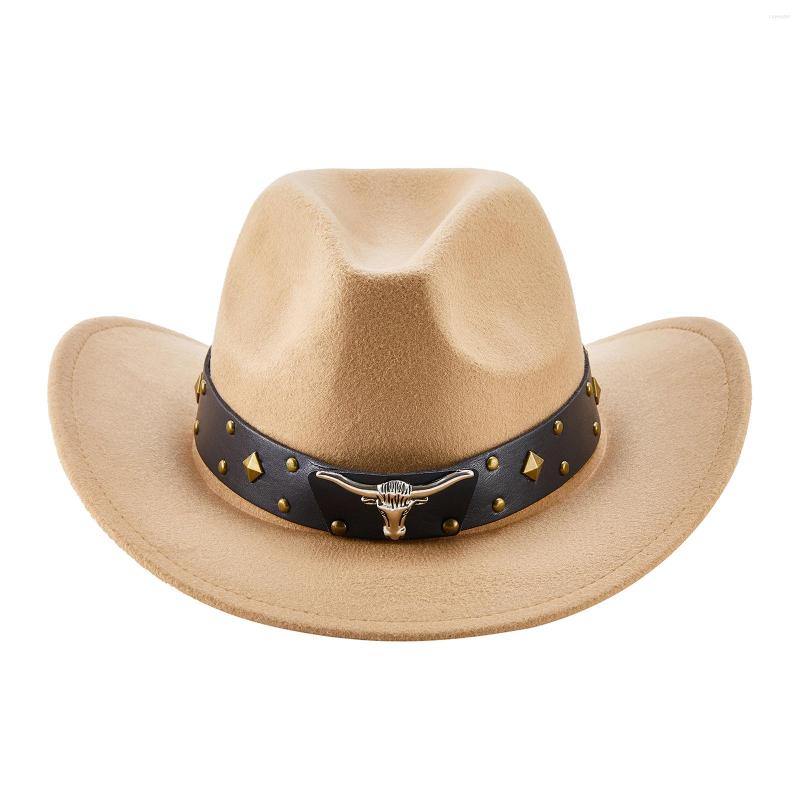 Berets Hirigin Western Cowboy Hat For Women Men Classic Cowgirl With Wide Belt Outdoor Sun
Berets Hirigin Western Cowboy Hat For Women Men Classic Cowgirl With Wide Belt Outdoor Sun