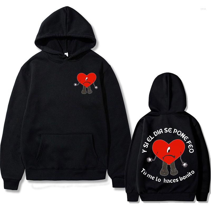 Men's Hoodies Bad UN VERANO SIN TI Music Sweatshirt Y Si El Dir Se Pone Feo Tu Me Lo Haces Bonito Love Eyes Graphic Print Hoodie, Black
Men's Hoodies Bad UN VERANO SIN TI Music Sweatshirt Y Si El Dir Se Pone Feo Tu Me Lo Haces Bonito Love Eyes Graphic Print Hoodie, Black