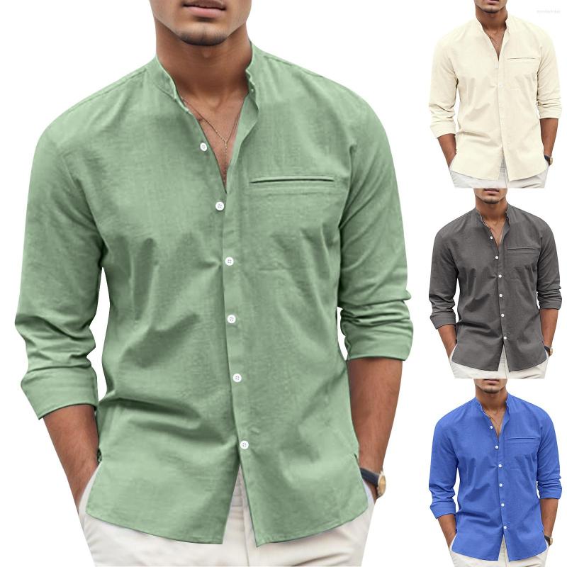 Men's T Shirts Mens Spring And Summer Fashion Casual Solid Color Cotton Collar Button Long Sleeve Shirt Top Large Tall Tee, Beige
Men's T Shirts Mens Spring And Summer Fashion Casual Solid Color Cotton Collar Button Long Sleeve Shirt Top Large Tall Tee, Beige
