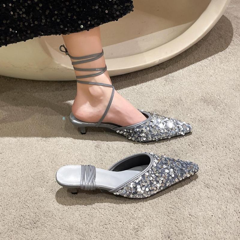 Dress Shoes 2023 Summer Women's Low-heeled Sandals Bling Sequin Decoration Pointed Toe Elegant Cross Strap Ladies, Black
Dress Shoes 2023 Summer Women's Low-heeled Sandals Bling Sequin Decoration Pointed Toe Elegant Cross Strap Ladies, Black