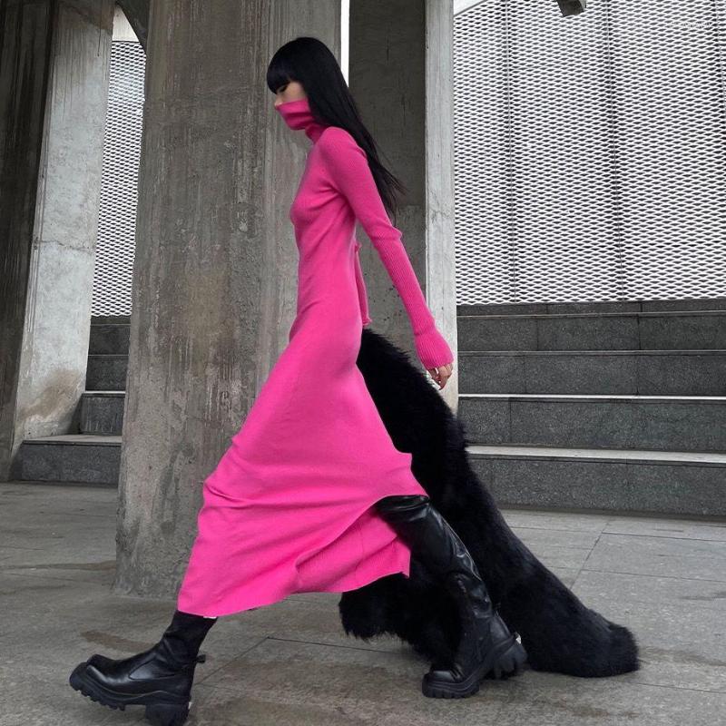 Casual Dresses Women Clothing 2023 Autumn Winter Fashionable Pink High Collar Dress Solid Colour Simple Long For
Casual Dresses Women Clothing 2023 Autumn Winter Fashionable Pink High Collar Dress Solid Colour Simple Long For