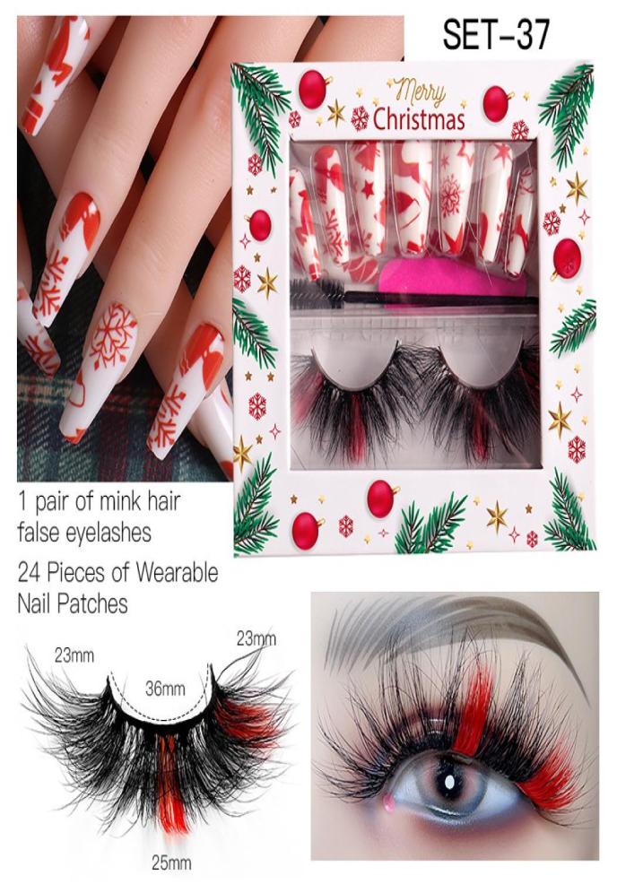 Handmade Reusable Multilayer Color False Eyelashes and Fake Nail Christmas Edition Curly Thick Mink Fake Lashes Extensions Makeup 4460194
Handmade Reusable Multilayer Color False Eyelashes and Fake Nail Christmas Edition Curly Thick Mink Fake Lashes Extensions Makeup 4460194