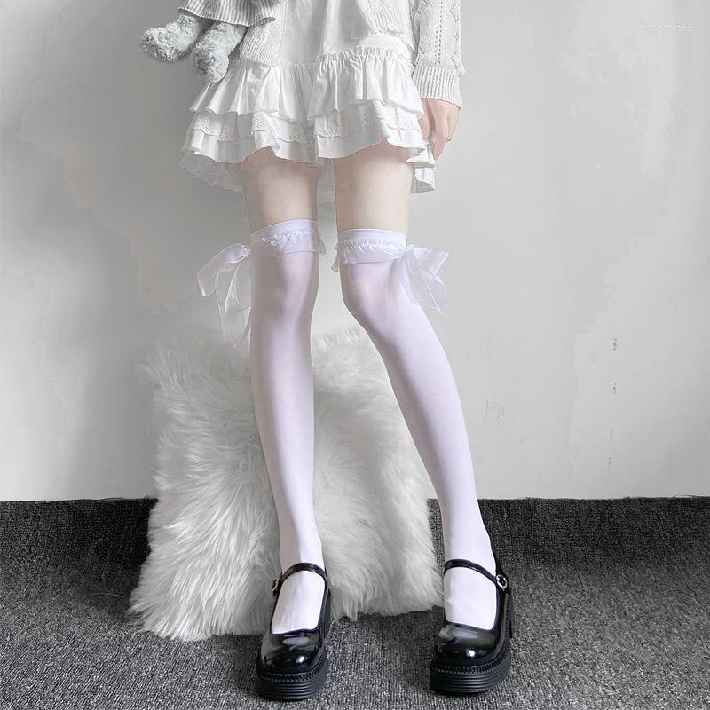 Women Socks Ins Trend Japanese Lolita Knee Bow Ribbon White Black Leg Stockings Fashion JK Soft Girl Anime Cosplay Hosiery Sexy Costumes
Women Socks Ins Trend Japanese Lolita Knee Bow Ribbon White Black Leg Stockings Fashion JK Soft Girl Anime Cosplay Hosiery Sexy Costumes