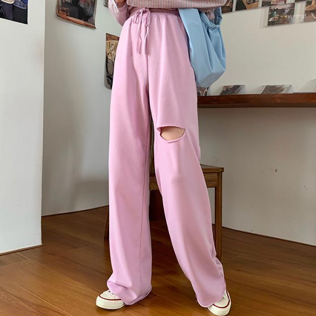 Women' Pants Women Gray Casual Sports Trousers Summer Loose Straight Ripped Pantalones De Mujer, Black
Women' Pants Women Gray Casual Sports Trousers Summer Loose Straight Ripped Pantalones De Mujer, Black