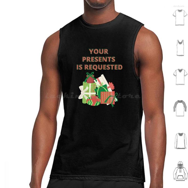 Men's Tank Tops Your Presents Is Requested Pun Print Cotton Presence, M-tank-white
Men's Tank Tops Your Presents Is Requested Pun Print Cotton Presence, M-tank-white