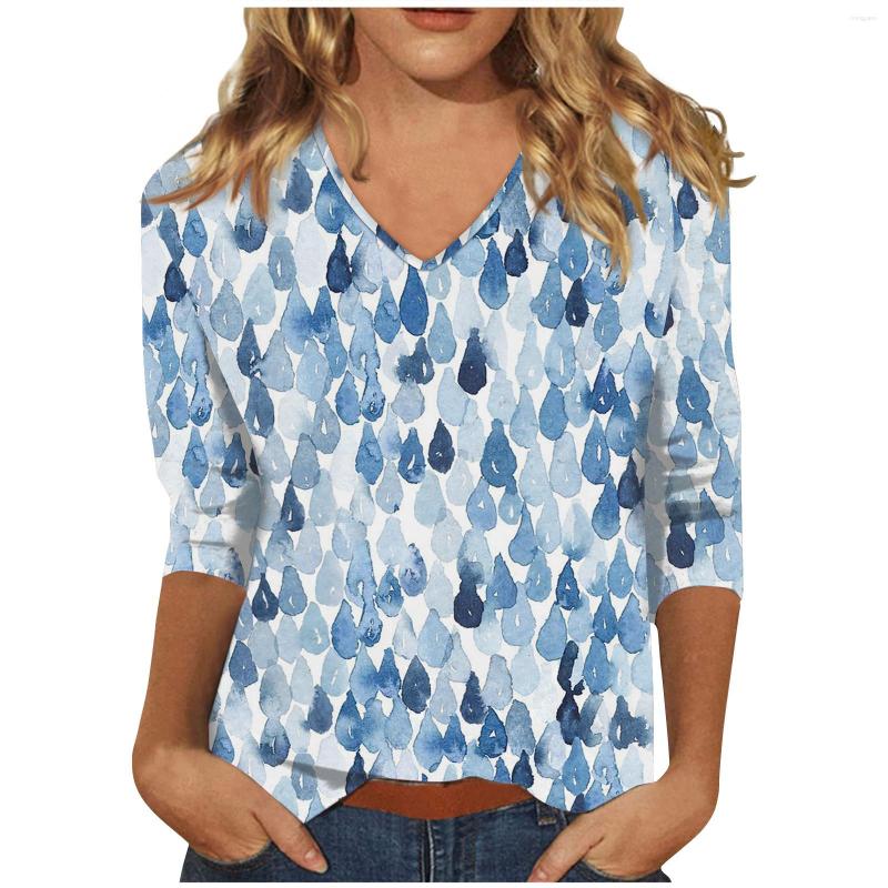 Women's T Shirts Summer Ethnic Plus Size Casual T-Shirts Women Fashion 3/4 Sleeve V Neck Pullover Tops Lady Floral Print Comfort T-Shirt, Mint green
Women's T Shirts Summer Ethnic Plus Size Casual T-Shirts Women Fashion 3/4 Sleeve V Neck Pullover Tops Lady Floral Print Comfort T-Shirt, Mint green
