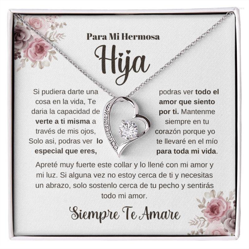Chains Gift For My Daughter Chain Necklace Birthday Women Girl Love Heart Pendant Necklaces 2023 Fashion Jewelry With Box
Chains Gift For My Daughter Chain Necklace Birthday Women Girl Love Heart Pendant Necklaces 2023 Fashion Jewelry With Box