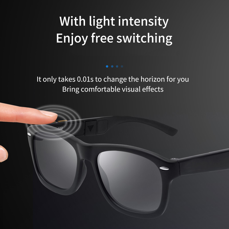 Sunglasses Elbru Fashion Men LCD Polarized Lens Smart Color Change Adjustable 7 Lenses Sun Glasses Trend for Women UV400 230627