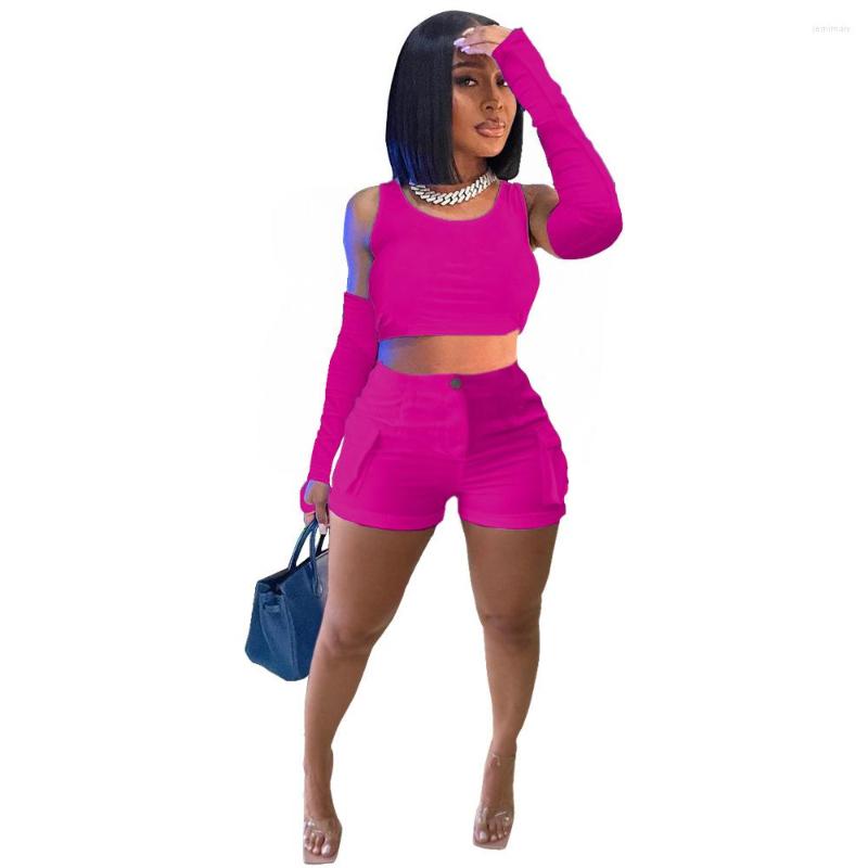 Women' Tracksuits LEOSD Woman Clothing Solid Sleeve Overalls Pockets Sports Casual Fitness 3 Piece Sets Women Outfit Summer Shorts Set For, Black
Women' Tracksuits LEOSD Woman Clothing Solid Sleeve Overalls Pockets Sports Casual Fitness 3 Piece Sets Women Outfit Summer Shorts Set For, Black