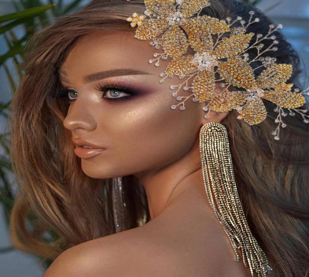 Luxury Golden Wedding Alloy Flower Headband Bridal Headpiece Rhinestone Wedding Hair Accessories Ornaments Crown Tiara for Women G7178319
Luxury Golden Wedding Alloy Flower Headband Bridal Headpiece Rhinestone Wedding Hair Accessories Ornaments Crown Tiara for Women G7178319