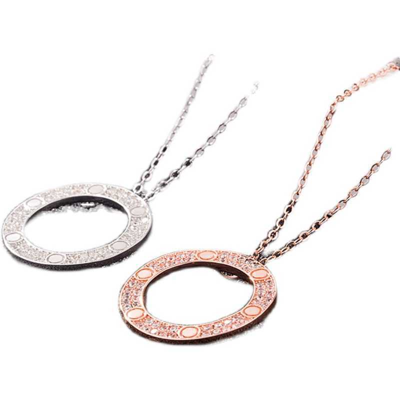 Original designer Carti Single Ring Pancake Necklace S925 Sterling Silver Plating 18K Rose Gold Fashion Brand Screw Collar Chain With logo
Original designer Carti Single Ring Pancake Necklace S925 Sterling Silver Plating 18K Rose Gold Fashion Brand Screw Collar Chain With logo
