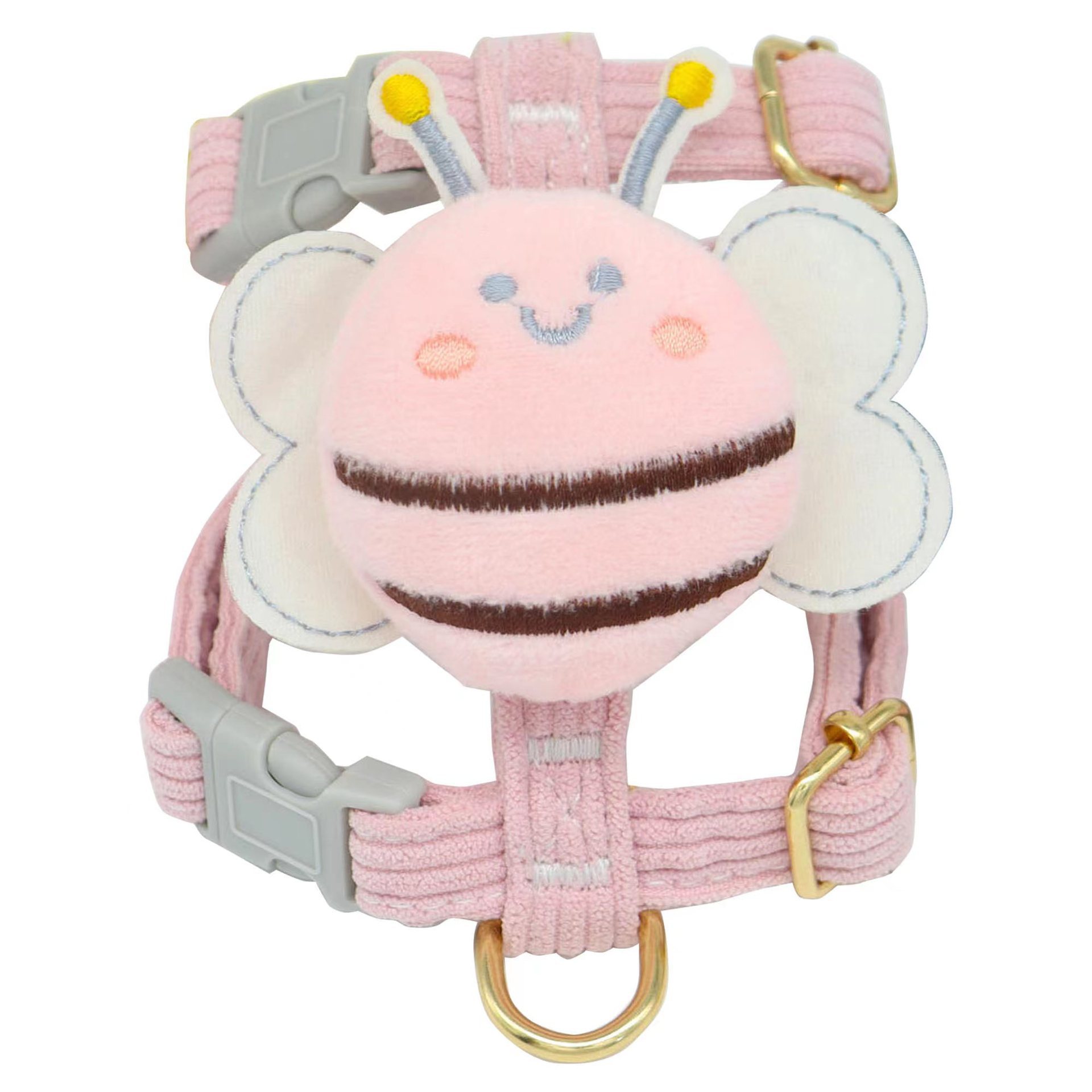 New Anti Breakout Adjustable Cat Walking Outdoor Pet Towing Rope Bee I-shaped Chest Strap