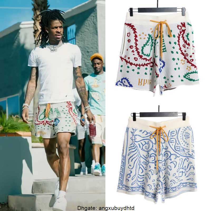 Designer Clothing short casual Rhude Color Cashew Flower Knitted Drawstring Shorts Morant Same American High Street Casual Beach Pants Couples Joggers Sportswear, Red and white
Designer Clothing short casual Rhude Color Cashew Flower Knitted Drawstring Shorts Morant Same American High Street Casual Beach Pants Couples Joggers Sportswear, Red and white