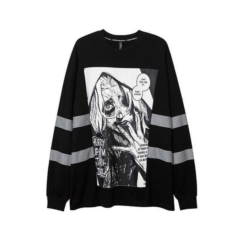 Fengchun Autumn New Gothic Long Sleeve Printed T-shirt Reflective High Street Hip Hop Street Sweater for Men stussys, White
Fengchun Autumn New Gothic Long Sleeve Printed T-shirt Reflective High Street Hip Hop Street Sweater for Men stussys, White