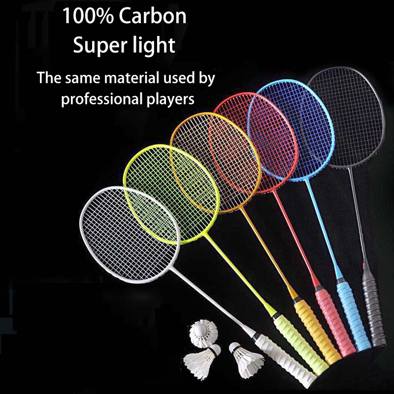 Badminton Rackets 100 Carbon Professional Racket with bag Ultralight Offensive Racquet outdoor sports Sporting goods 230629
Badminton Rackets 100 Carbon Professional Racket with bag Ultralight Offensive Racquet outdoor sports Sporting goods 230629