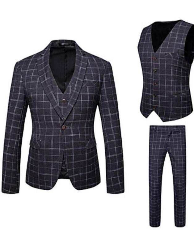 2019 Black Check Suits Men Fashion Wedding Tuxedos 3 Pieces JacketVestPants Formal Business Custom Made Blazer4581470, Khaki
2019 Black Check Suits Men Fashion Wedding Tuxedos 3 Pieces JacketVestPants Formal Business Custom Made Blazer4581470, Khaki